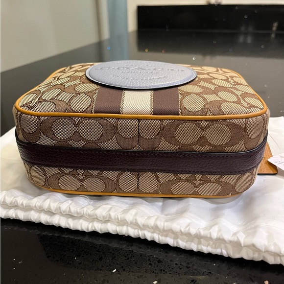 Coach Dempsey Camera Bag in Signature Jacquard with Patch - Picture 11 of 14